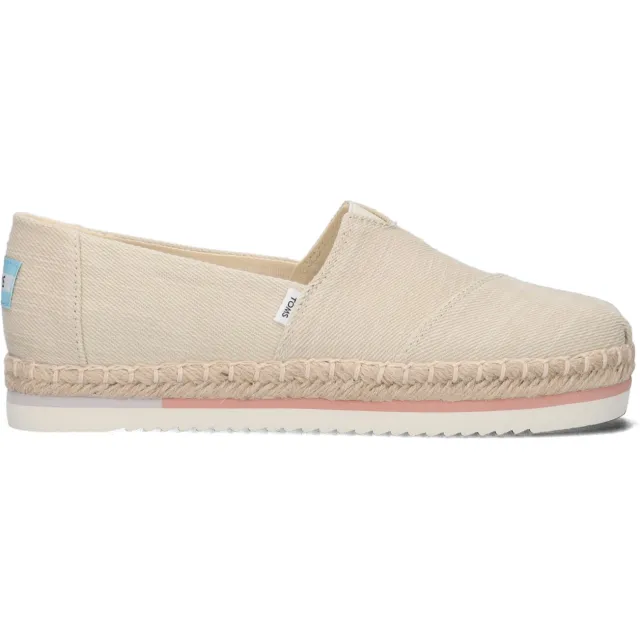 Toms Dames Espadrilles Alpargata Platform Rope - Beige