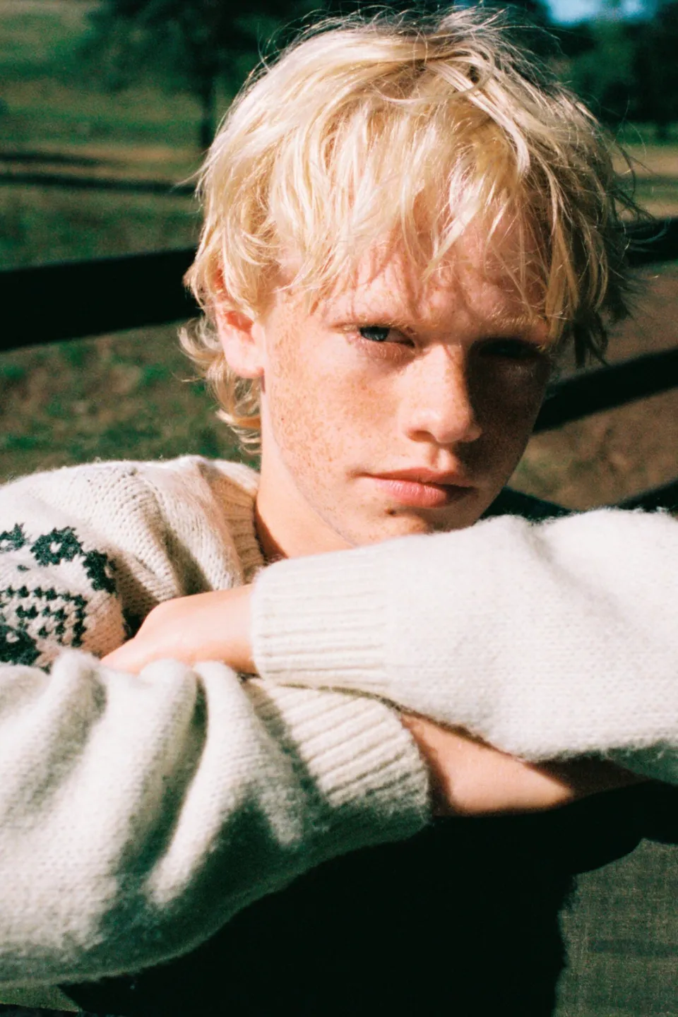 Mango Kids trui met print en wol - lichtbeige, foto 5