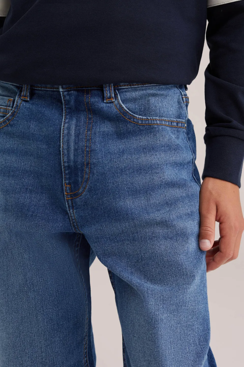 WE Fashion Blue Ridge loose fit jeans - mediumblauw, foto 4