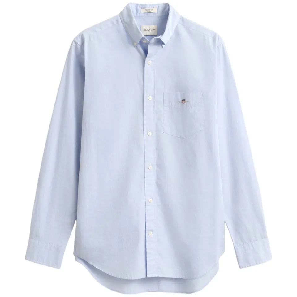 Gant regular fit poplin overhemd lichtblauw, foto 2